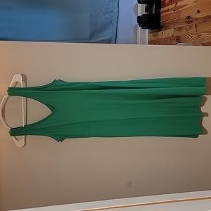 XL green swing dress